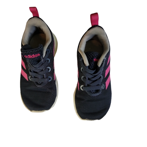 Adidas Sneakers Tennis Shoes Slip on Girls Blue Pink Toddle Sz 6K play school - Picture 3 of 10